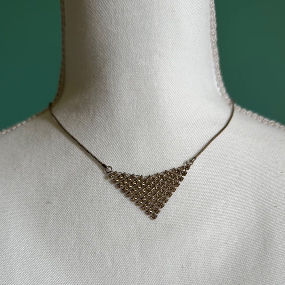 New York & Company Silver Geometric Necklace